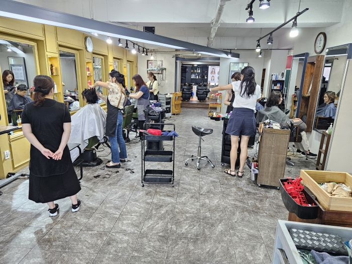 김송정머리터 가맹점주 교육:미용커플 김송정머리터 가맹점주 교육